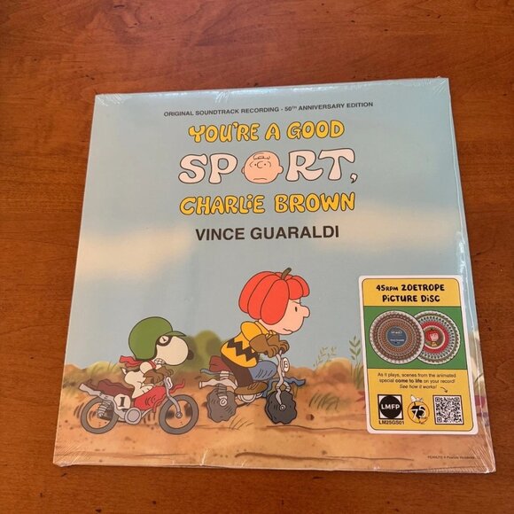 You're A Good Sport, Charlie Brown LP ~ Exclusive Zoetrope ~ 45 RPM ~New/Sealed! - Picture 2 of 2